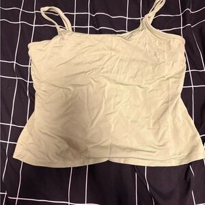 New York & Company Light Green Camisole